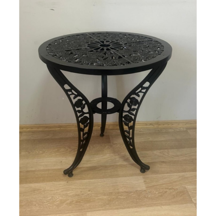 60 CM. Çapında Alüminyum Döküm Güllü Masa MS04