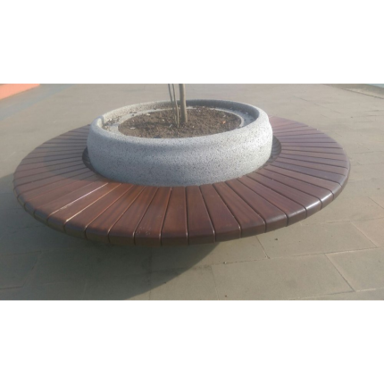 Dairesel Beton Bank Modeli / 220 CM. Çapında